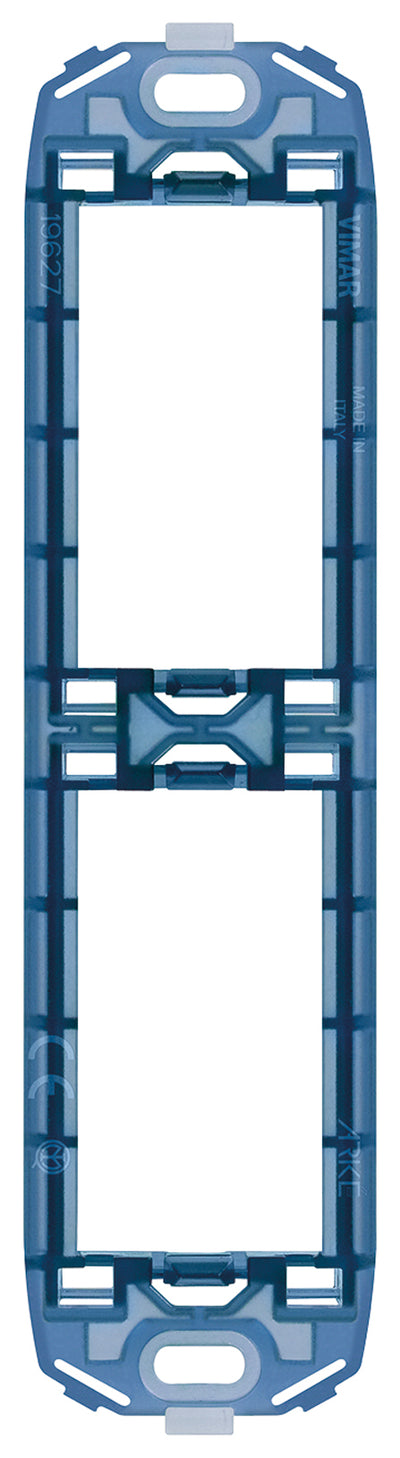 Vimar VM-19627 Frame 2M for Panel Mounting with Screws Blue