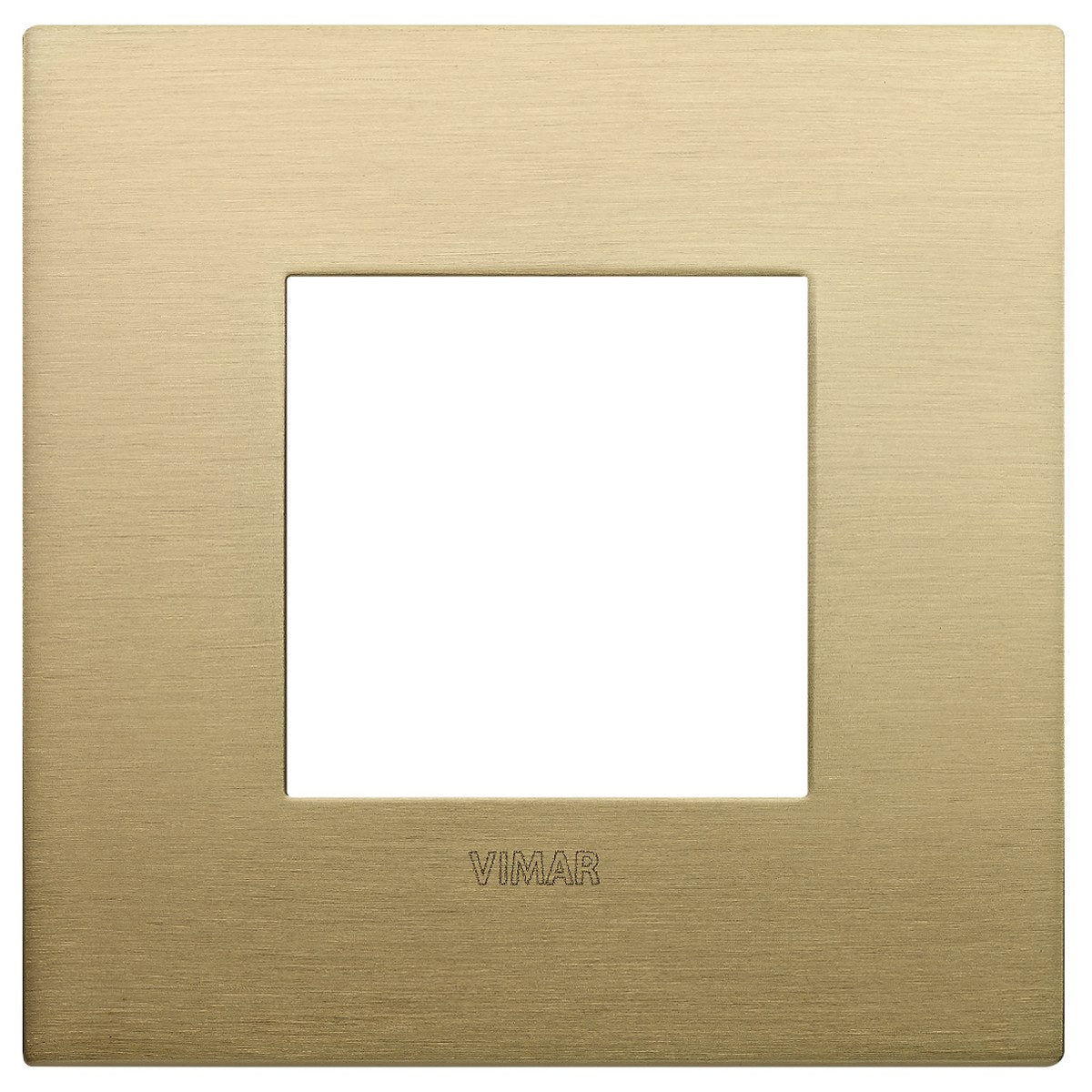 Vimar Arke Classic Plate 2M Metal Brushed Brass - Square