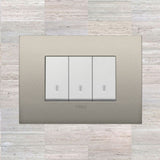 Vimar Arke Metal 3 Gang switch - Matt Champagne - 16A - PHOTO 2