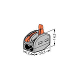 Wago 222-412 Compact Connector 2 Way - with Lever - PHOTO 1