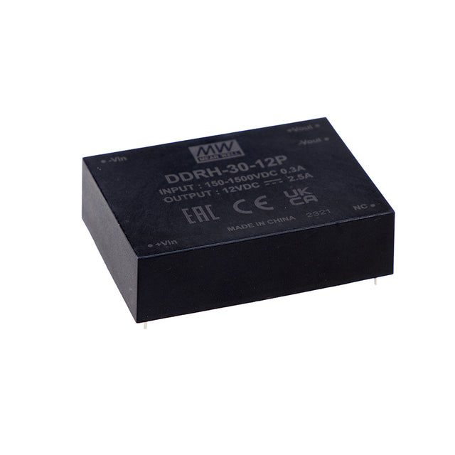 Mean Well DDRH-30-48P Ultra Wide Input DC-DC Converter, 30W 48V, PCB Mounting Type