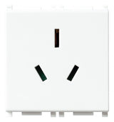 Vimar Plana 2P+E 10A Australian Sicury Outlet White