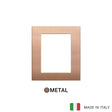 Vimar Arke Classic Plate 8M Metal Brushed Copper