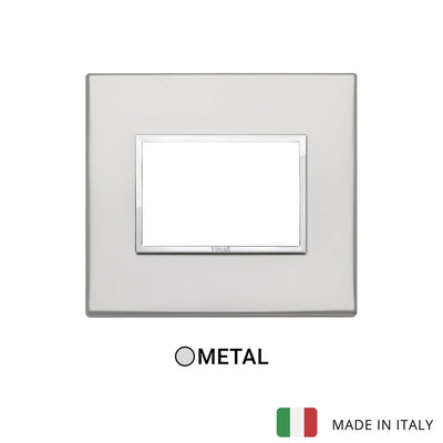Vimar Eikon Evo Plate 3M Aluminium Silver