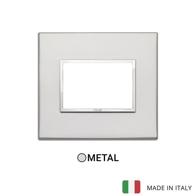Vimar Eikon Evo Plate 3M Aluminium Silver