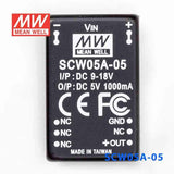 Mean Well SCW05A-05 DC-DC Converter - 5W 9~18V DC in 5V out 1A - PHOTO 2