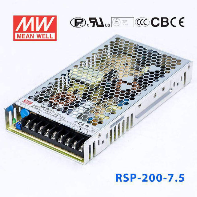 Mean Well RSP-200-7.5 Power Supply 200W 7.5V 26.7A