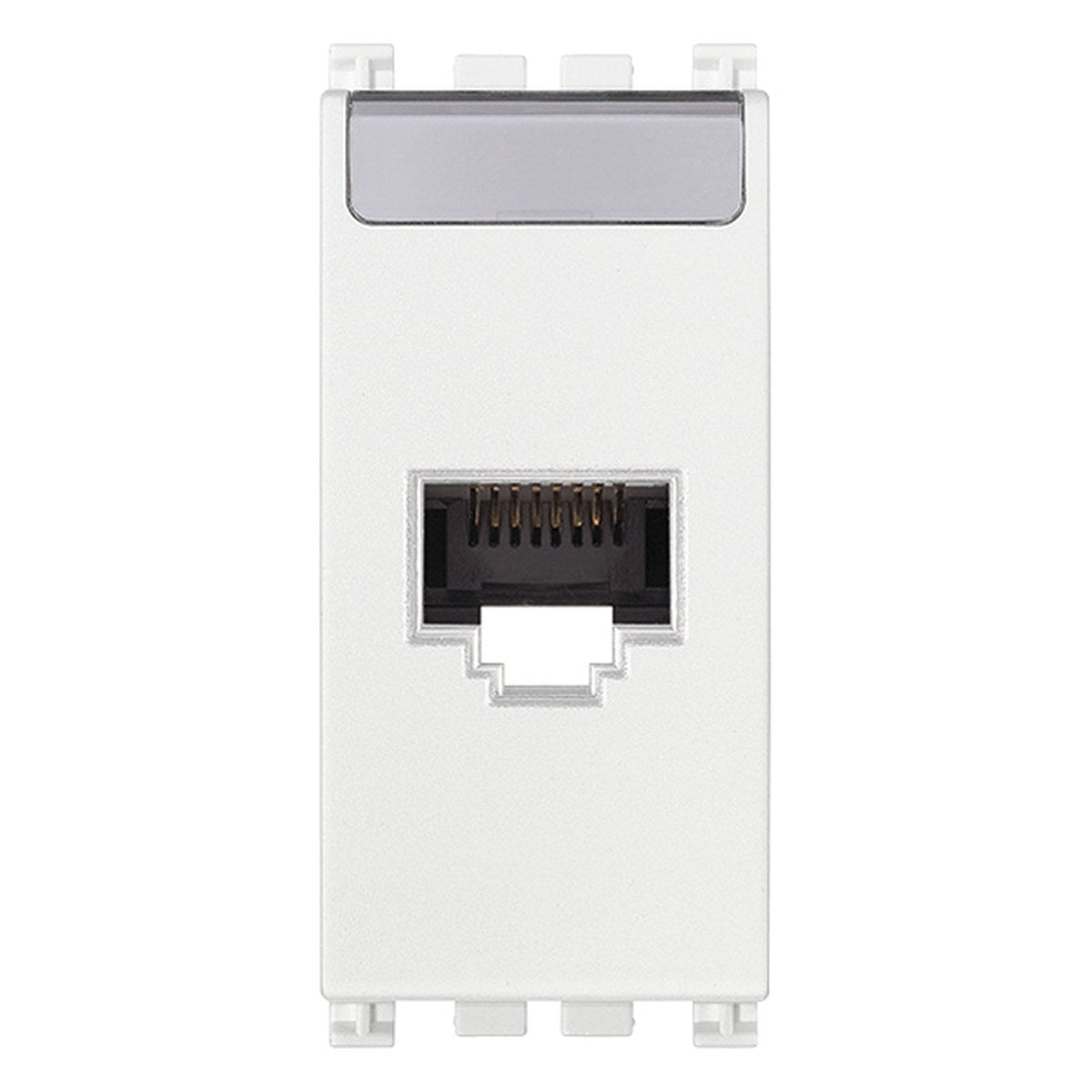 Arke RJ45 Cat 6 Netsafe UTP Outlet White