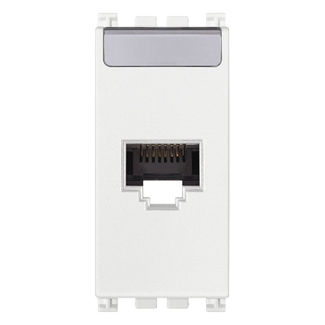 Arke RJ45 Cat 6 Netsafe UTP Outlet White
