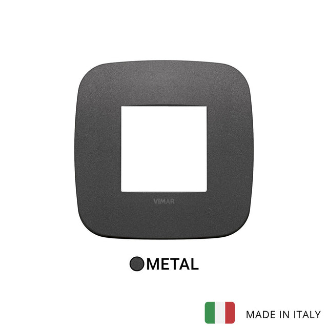 Vimar Arke Round Plate 2M Metal Matt Graphite