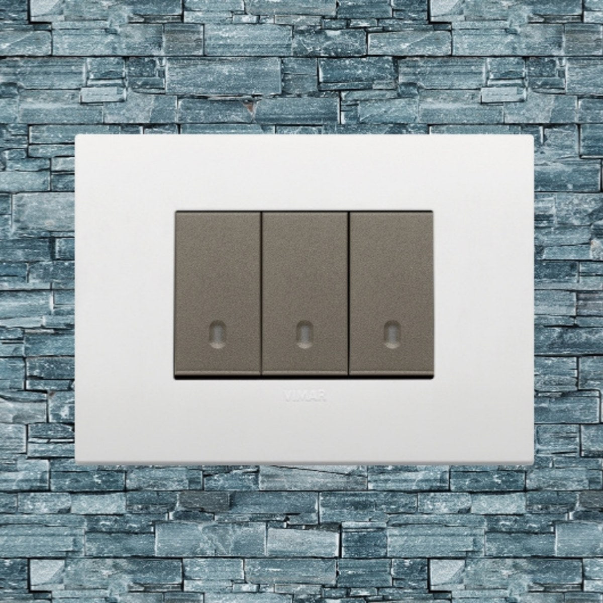 Vimar Arke Plastic 3 Gang switch - White - 16A - PHOTO 23