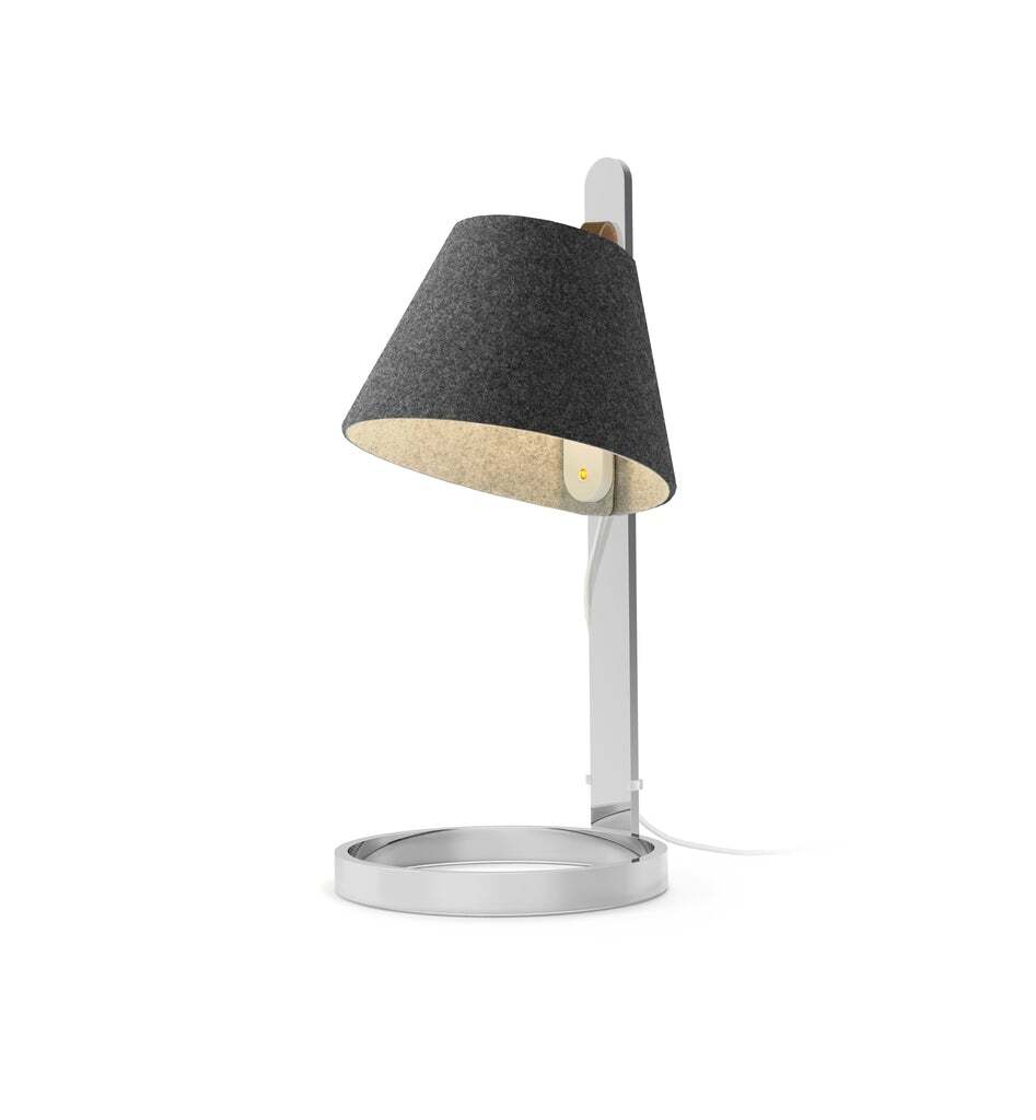 Pablo Table Lana Mini Charcoal-Grey / Chrome