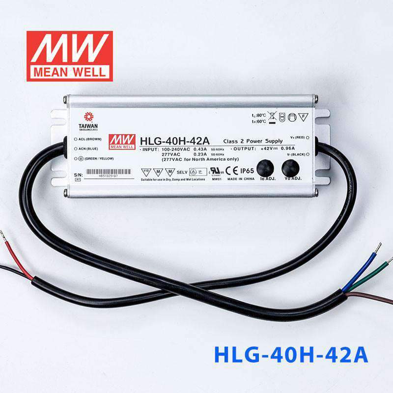 Mean Well HLG-40H-42A Power Supply 40W 42V - Adjustable 960mA - PHOTO 2
