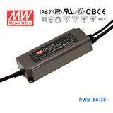 Mean Well PWM-90-36 Power Supply 90W 36V - Dimmable 2.5A