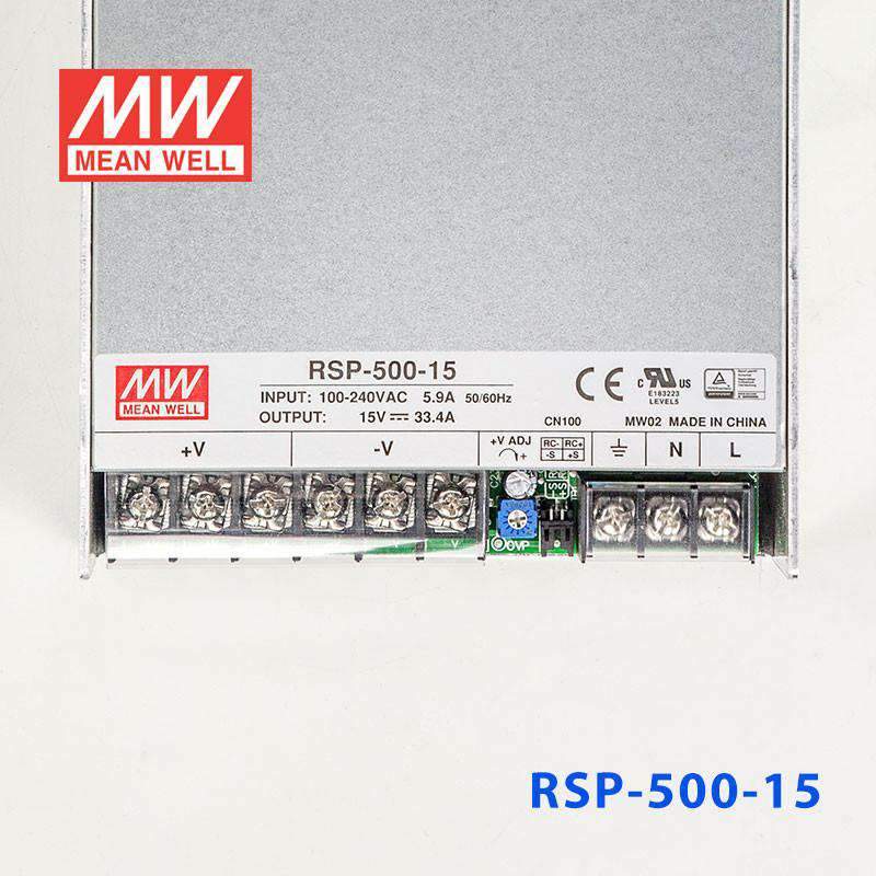 Mean Well RSP-500-15 Power Supply 500W 15V 33.4A - PHOTO 2