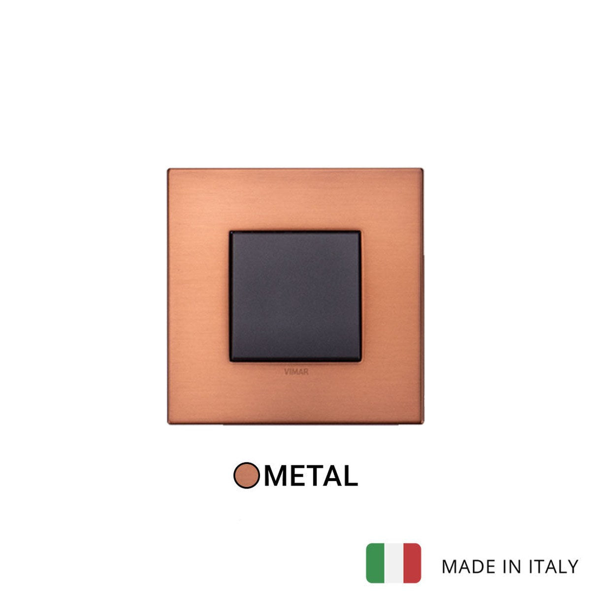 Vimar Eikon Metal 1 Gang Switch - Brushed Copper - 16A - PHOTO 3