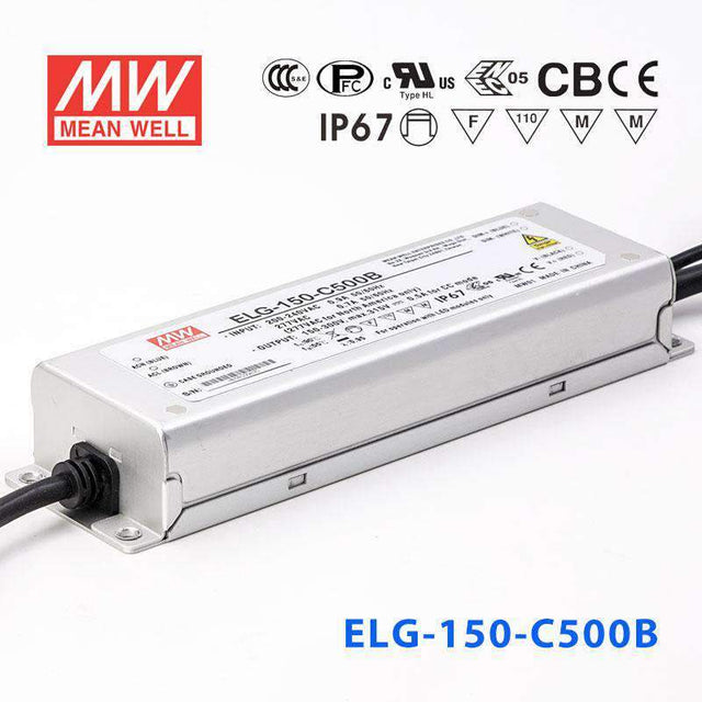 Mean Well ELG-150-C500B Power Supply 150W 500mA - Dimmable