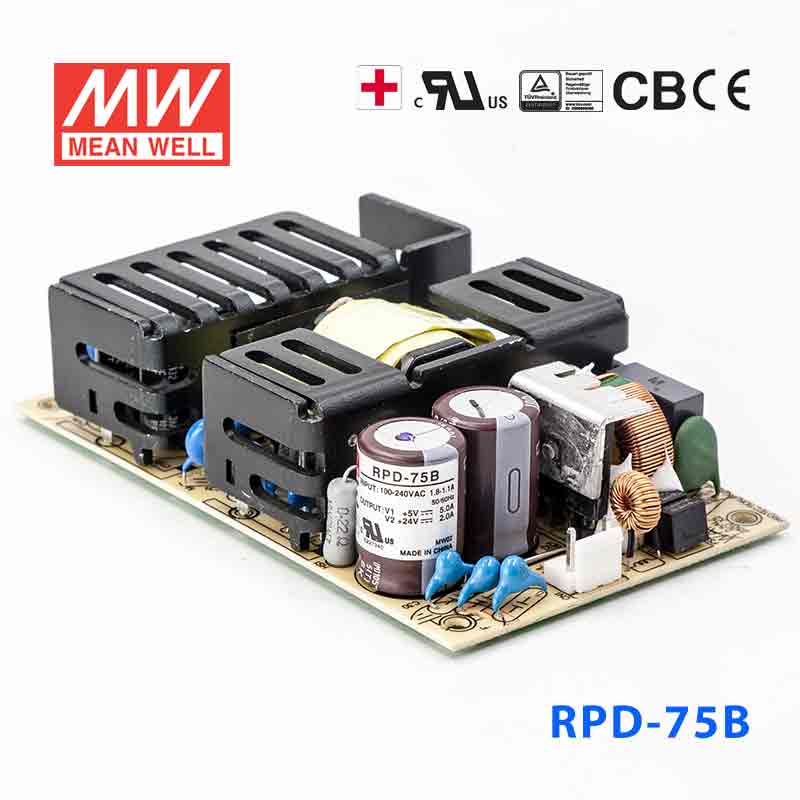 Mean Well RPD-75B Power Supply | 75W 5V 24V | Auckland Distributor ...