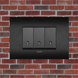 Vimar Arke Metal 3 Gang switch - Matt Graphite - 16A - PHOTO 1