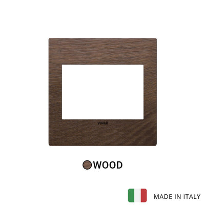 Vimar Eikon Exe Plate 3M Wood American Walnut