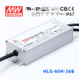 Mean Well HLG-60H-36AB Power Supply 60W 36V - Adjustable and Dimmable