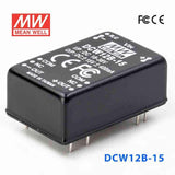 Mean Well DCW12B-15 DC-DC Converter - 12W - 18~36V in ±15V out 400mA