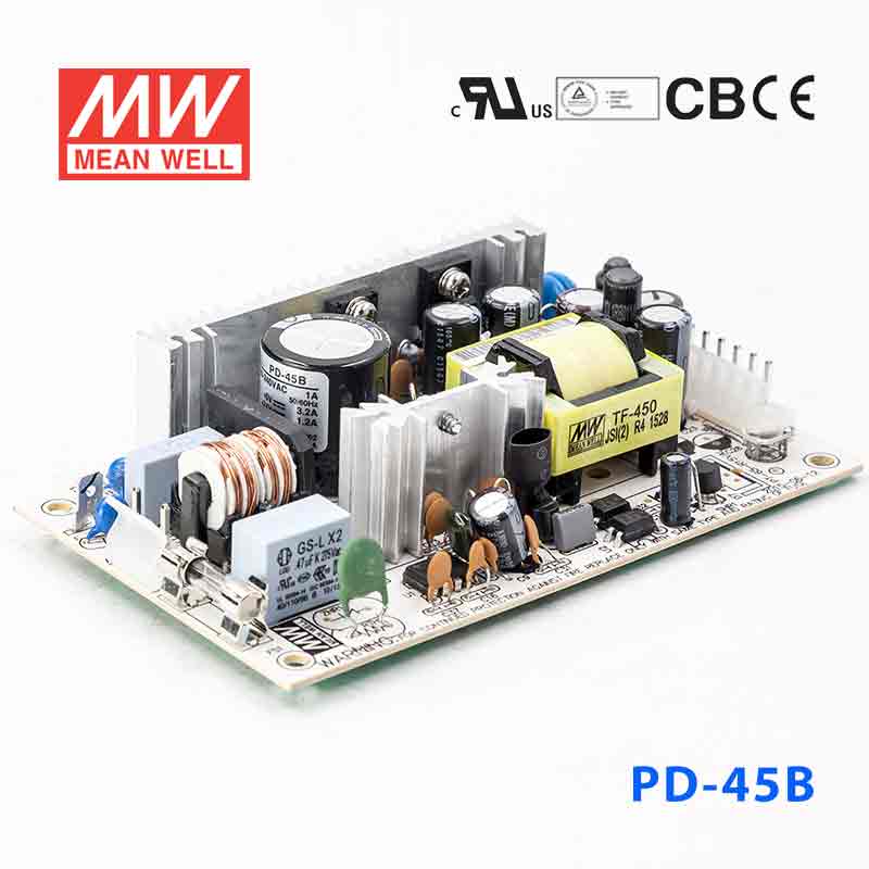 Mean Well PD-45B Power Supply 45W 5V 24V 3.2A