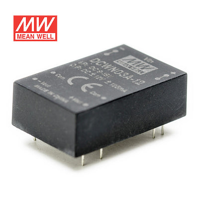 Mean Well DCWN03E-12 DC-DC Converter - 3W 9~18V DC in 12V out 125mA