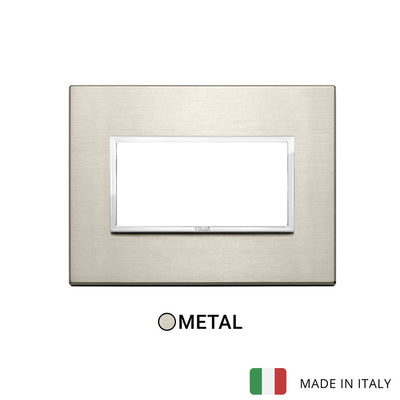 Vimar Eikon Evo Plate 4M Aluminium Neutral Bronze