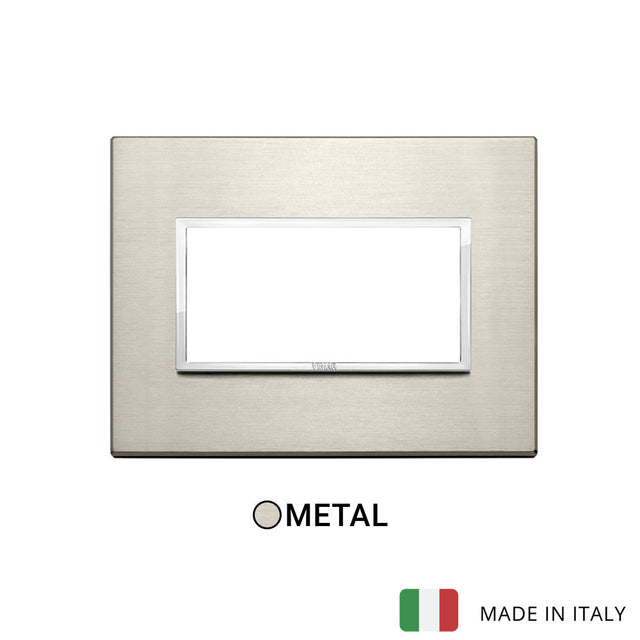 Vimar Eikon Evo Plate 4M Aluminium Neutral Bronze