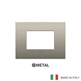 Vimar Arke Classic Plate 3M Metal Matt Beige