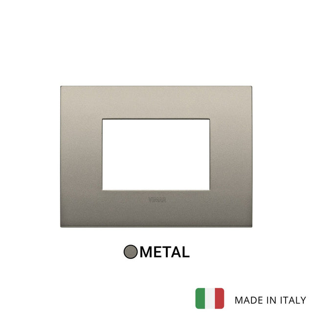 Vimar Arke Classic Plate 3M Metal Matt Beige