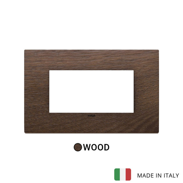 Vimar Eikon Plate 4M Wood American Walnut