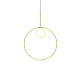 Pablo Pendant Bola Halo 18" Brass - PHOTO 1