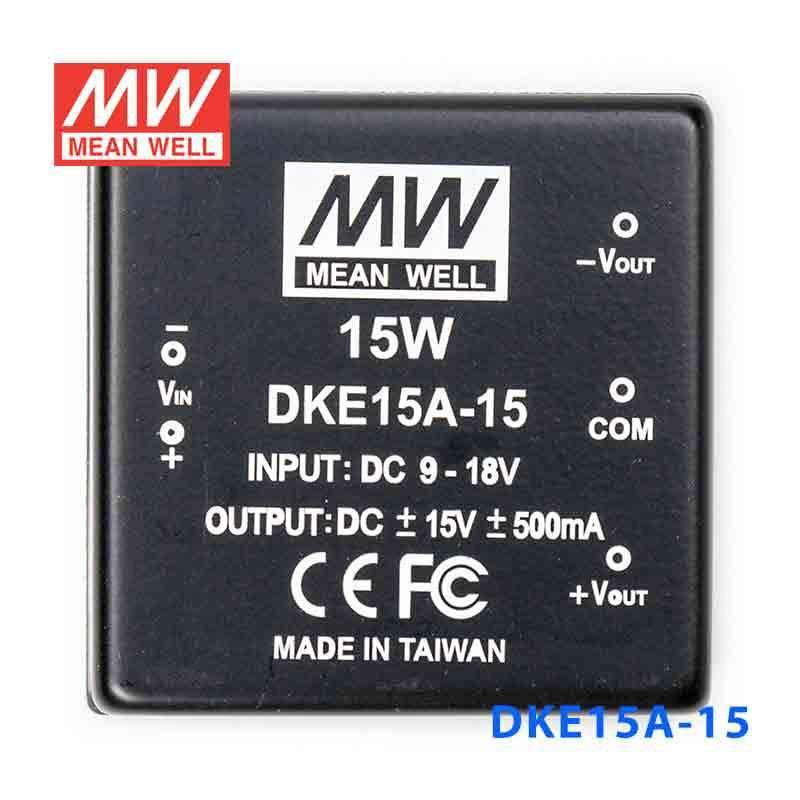 Mean Well DKE15A-15 DC-DC Converter - 15W - 9~18V in ±15V out 500mA - PHOTO 2