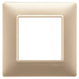 Vimar Plana Plate 2M Technopolymer Matt Champagne - Square