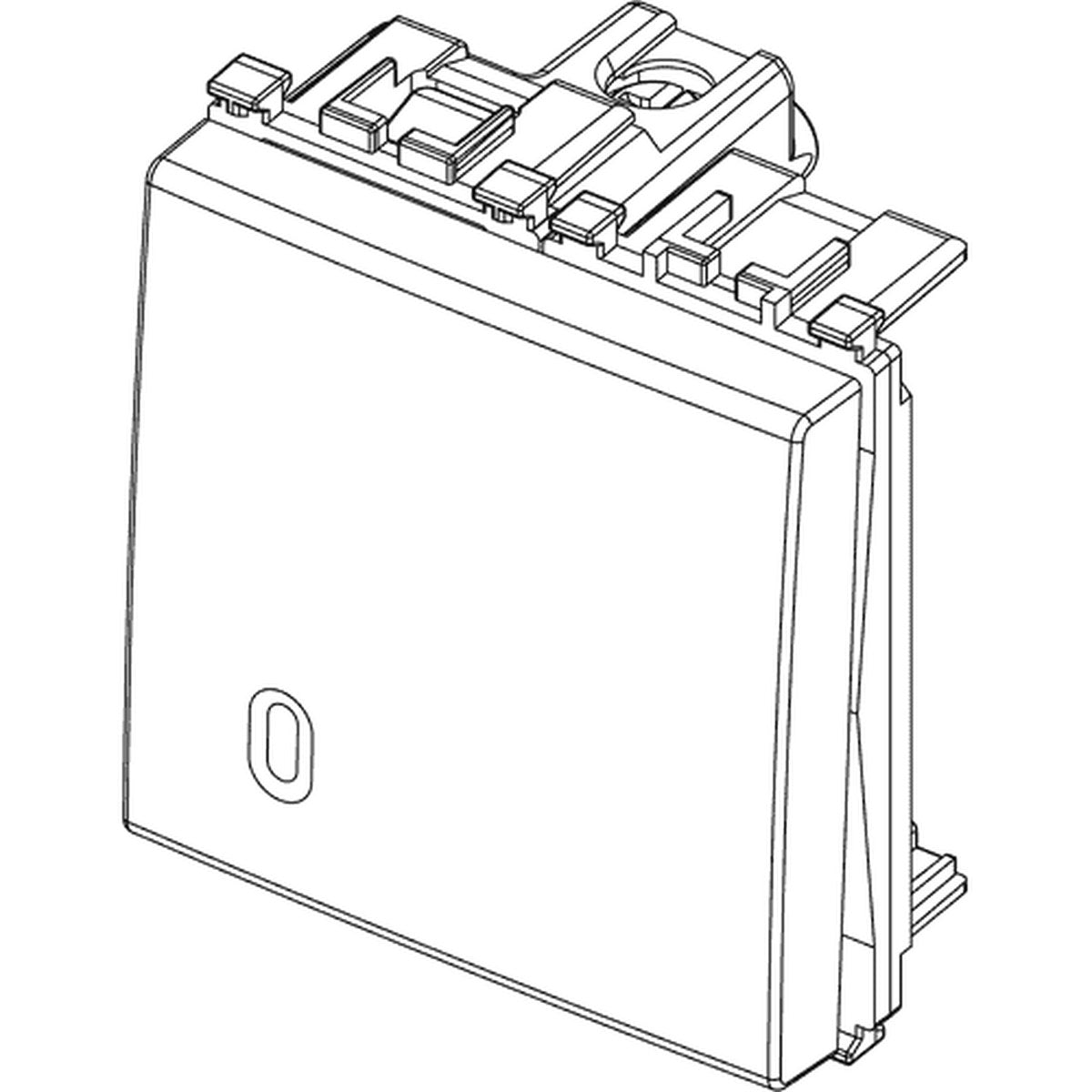 Vimar Arke 1P 16AX 1-Way Switch 2M Metal - PHOTO 3