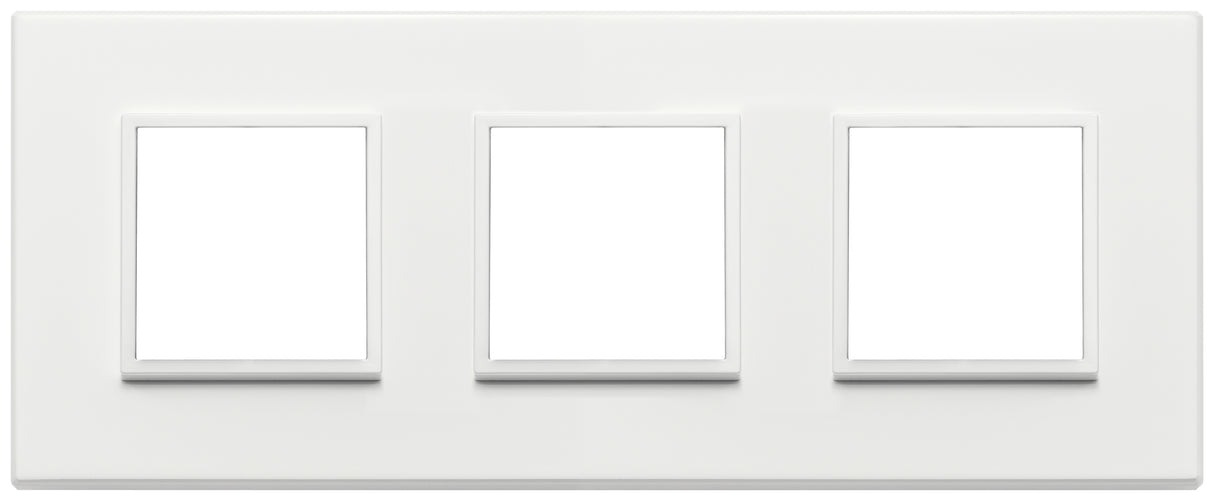 Vimar Eikon Evo Plate 6M (2+2+2) 71MM Aluminium Total White