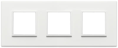 Vimar Eikon Evo Plate 6M (2+2+2) 71MM Aluminium Total White