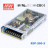 Mean Well RSP-200-5 Power Supply 200W 5V 40A