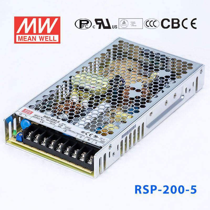 Mean Well RSP-200-5 Power Supply 200W 5V 40A