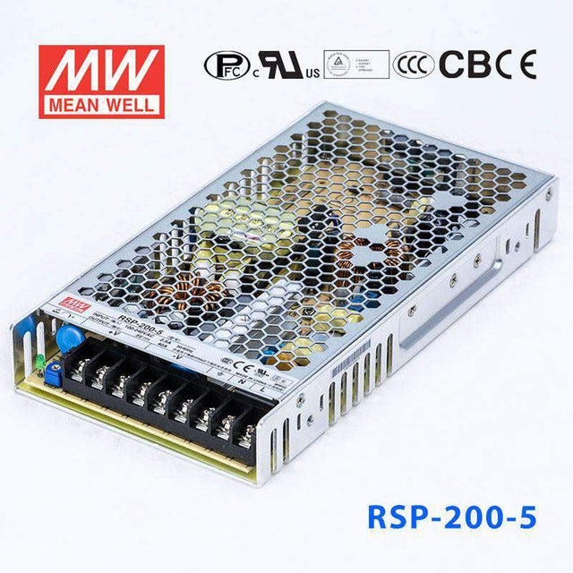 Mean Well RSP-200-5 Power Supply 200W 5V 40A