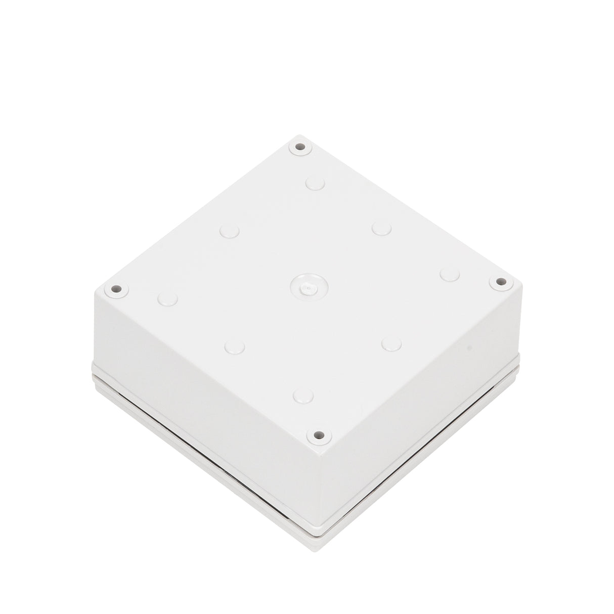 Boxco M-Series 130x130x60mm Plastic Enclosure, IP67, IK08, PC, Grey Cover, Screw Type - PHOTO 1