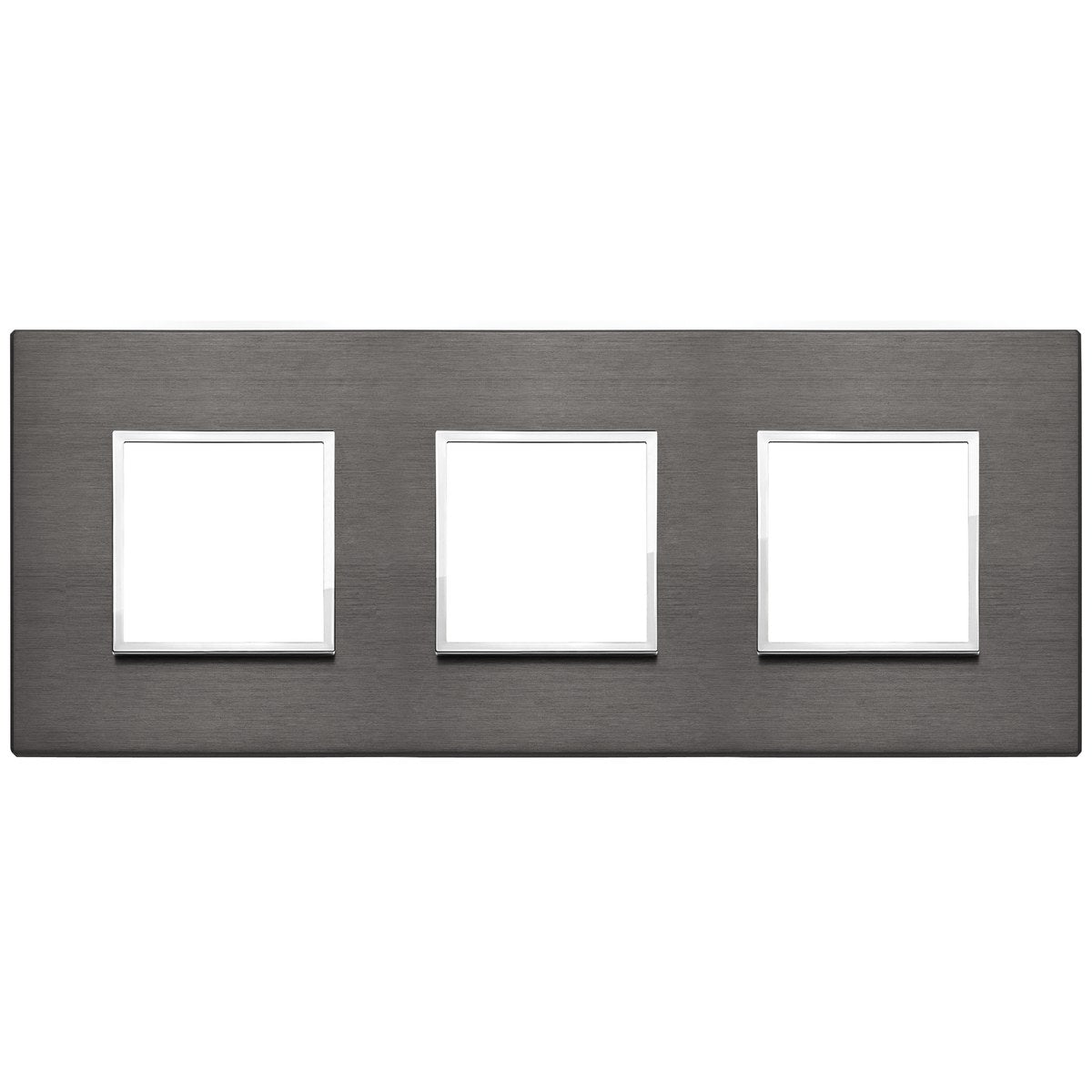 Vimar Eikon Evo Plate 6M (2+2+2) 71MM Aluminium Lava Grey