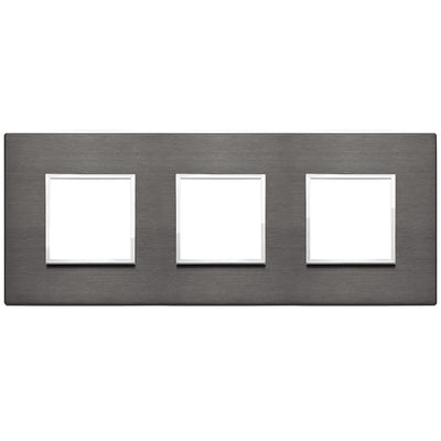 Vimar Eikon Evo Plate 6M (2+2+2) 71MM Aluminium Lava Grey