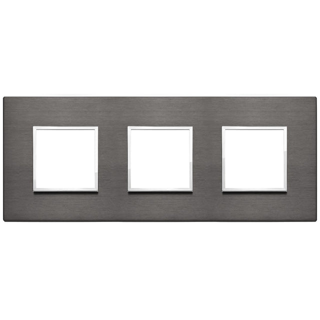 Vimar Eikon Evo Plate 6M (2+2+2) 71MM Aluminium Lava Grey