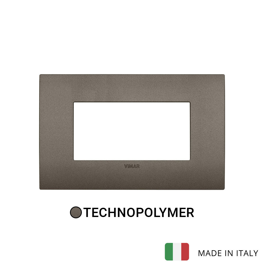 Vimar Arke Classic Plate 4M Technopolymer Aluminium