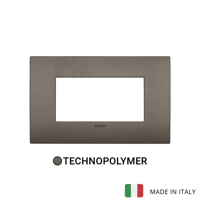 Vimar Arke Classic Plate 4M Technopolymer Aluminium