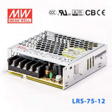 Mean Well LRS-75-12 Power Supply 75W 12V 6A