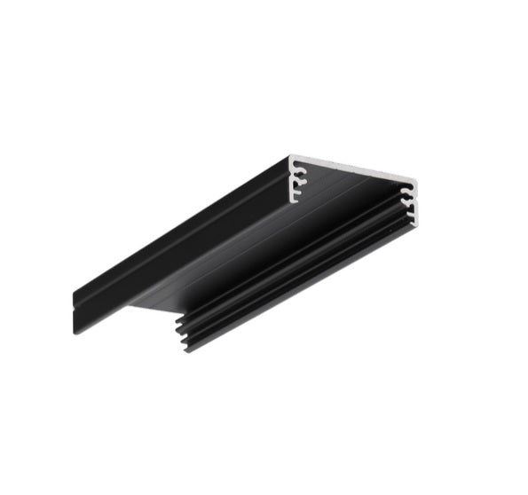Archilight LAXUS LED Extrusion Profile Surface Profile - 2 Metre - Black